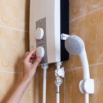 new shower water heater installed by Bingham Plumbing